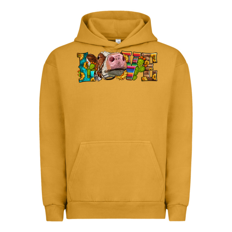 Western Love Simmental Cow Urban Hoodie by LillyAllenDesigns | Teevron