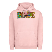 Pigment Salmon Western Love Simmental Cow Urban Hoodie - LillyAllenDesigns