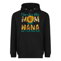 Black i have two titles mom and nana and i rock them bot Heavyweight Hoodie - texasbilliewilder