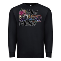 Black most loved mother Premium Sweatshirt - SublimationCraftShop