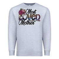 Heather Grey most loved mother Premium Sweatshirt - SublimationCraftShop