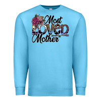 Ocean Blue most loved mother Premium Sweatshirt - SublimationCraftShop