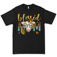 Black Western Blessed Mom Baby Calf Premium Tee - LillyAllenDesigns