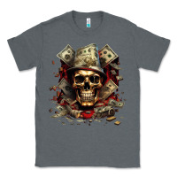 Charcoal Heather bad money Classic Tee - Unal Design
