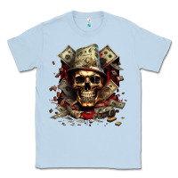 Dusty Blue bad money Classic Tee - Unal Design