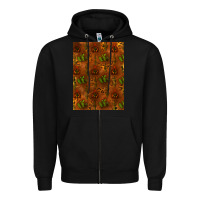 Black cactus background Zipper Hoodie - RanaPortraitStore