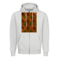 Cactus Background Zipper Hoodie | Teevron