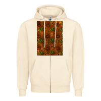 Sandshell cactus background Zipper Hoodie - RanaPortraitStore