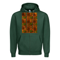 Sports Green cactus background Zipper Hoodie - RanaPortraitStore