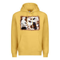 Antique Gold cowhide background Premium Hoodie - AdoDesignShop