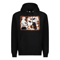 Black cowhide background Premium Hoodie - AdoDesignShop