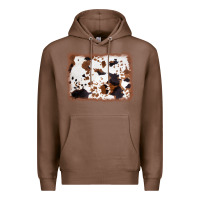 Chestnut cowhide background Premium Hoodie - AdoDesignShop