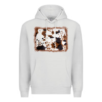 Dove Grey cowhide background Premium Hoodie - AdoDesignShop