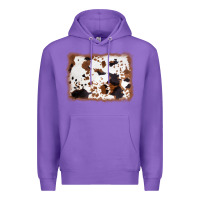 Purple cowhide background Premium Hoodie - AdoDesignShop