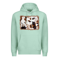 Seafoam cowhide background Premium Hoodie - AdoDesignShop