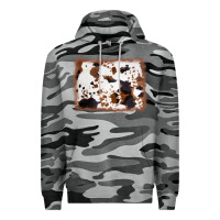 Slate Camo cowhide background Premium Hoodie - AdoDesignShop
