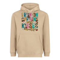 I Run On Caffeine And Kisses Mothers Day Heavyweight Hoodie | Teevron
