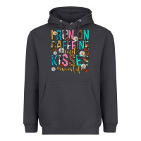 Smoke i run on caffeine and kisses mothers day Heavyweight Hoodie - texasbilliewilder