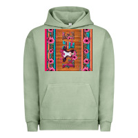 Pigment Oil Green love baby calf valentine's day Urban Hoodie - Jasminsmagicworld