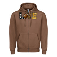 Chestnut football love Zipper Hoodie - RanaPortraitStore