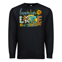 Black living on lake time Premium Sweatshirt - HRA Design Shop