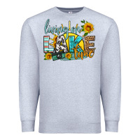 Heather Grey living on lake time Premium Sweatshirt - HRA Design Shop