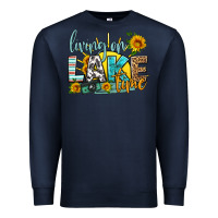Navy living on lake time Premium Sweatshirt - HRA Design Shop