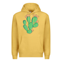 Antique Gold texas prickly pear cactus Premium Hoodie - Artiststas