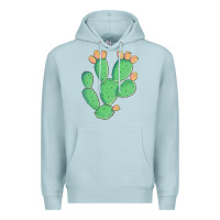 Blue Mist texas prickly pear cactus Premium Hoodie - Artiststas