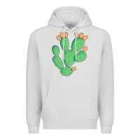 Dove Grey texas prickly pear cactus Premium Hoodie - Artiststas