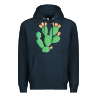 Navy texas prickly pear cactus Premium Hoodie - Artiststas