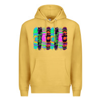 Antique Gold tie dye brushstrokes Premium Hoodie - RanaPortraitStore