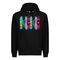 Black tie dye brushstrokes Premium Hoodie - RanaPortraitStore