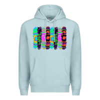 Blue Mist tie dye brushstrokes Premium Hoodie - RanaPortraitStore