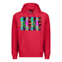 Cardinal tie dye brushstrokes Premium Hoodie - RanaPortraitStore