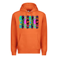 Carrot tie dye brushstrokes Premium Hoodie - RanaPortraitStore