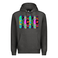 Charcoal Heather tie dye brushstrokes Premium Hoodie - RanaPortraitStore