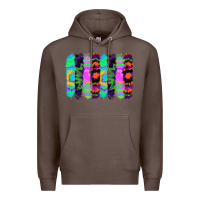 Coffee tie dye brushstrokes Premium Hoodie - RanaPortraitStore