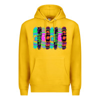 Lemon tie dye brushstrokes Premium Hoodie - RanaPortraitStore