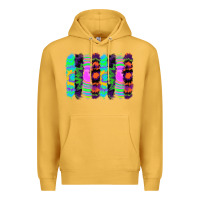Mustard tie dye brushstrokes Premium Hoodie - RanaPortraitStore