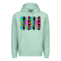 Seafoam tie dye brushstrokes Premium Hoodie - RanaPortraitStore