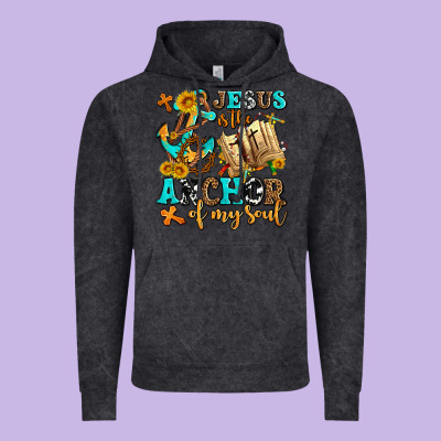 Jesus Is The Anchor Of My Soul Vintage Hoodie Designed By Adodesignshop