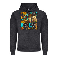 Vintage Black jesus is the anchor of my soul Vintage Hoodie - AdoDesignShop
