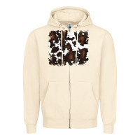 Sandshell cowhide background Zipper Hoodie - RanaPortraitStore