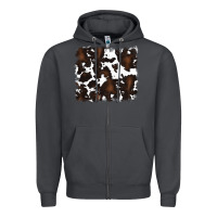 Smoke cowhide background Zipper Hoodie - RanaPortraitStore