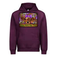 Mauve Wine happy mardi gras y'all cow Urban Hoodie - Jasminsmagicworld