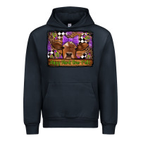 Navy happy mardi gras y'all cow Urban Hoodie - Jasminsmagicworld