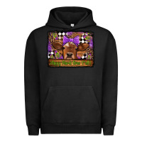 Pigment Black happy mardi gras y'all cow Urban Hoodie - Jasminsmagicworld