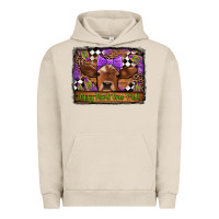 Pigment French Oak happy mardi gras y'all cow Urban Hoodie - Jasminsmagicworld