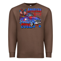 Chestnut American heart southern soul truck 4th of july Premium Sweatshirt - CowGirlArtShop